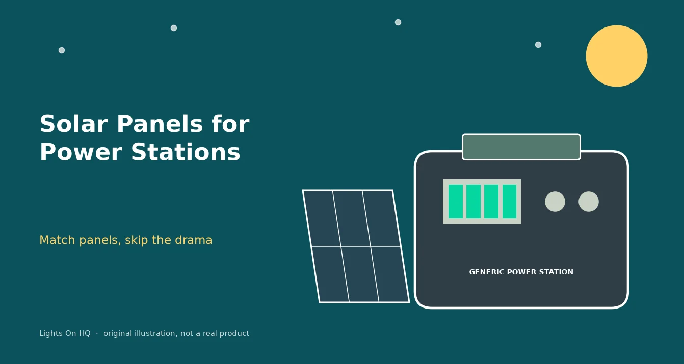 Solar Panels for a Power Station: The Easy Pairing Guide