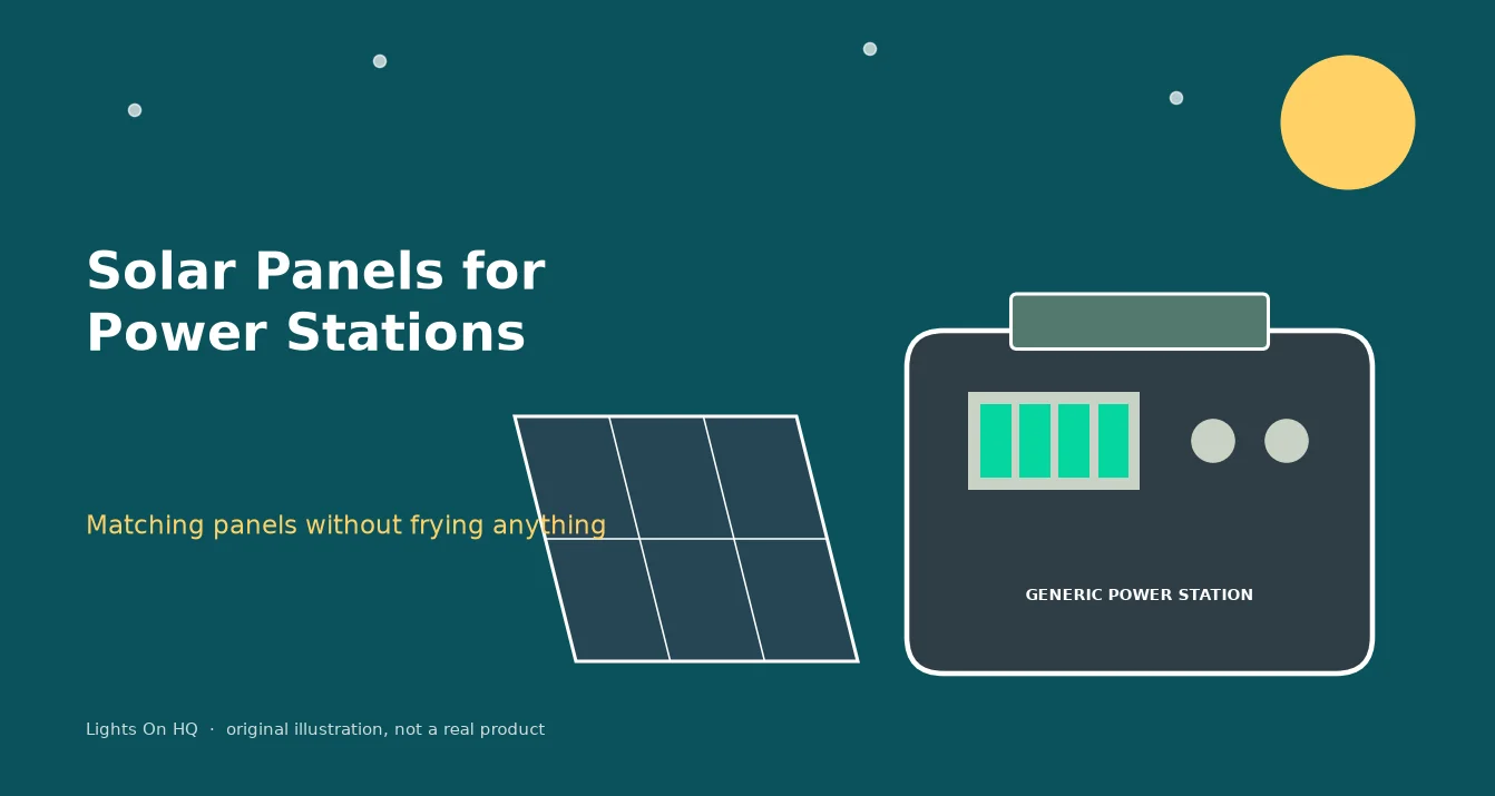 Solar Panels for a Power Station: The Easy Pairing Guide