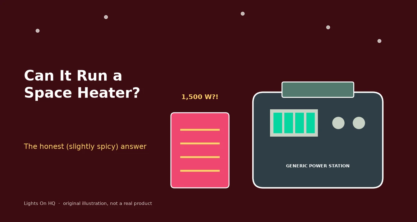 Can a Power Station Run a Space Heater or Window AC? (The Honest Answer)